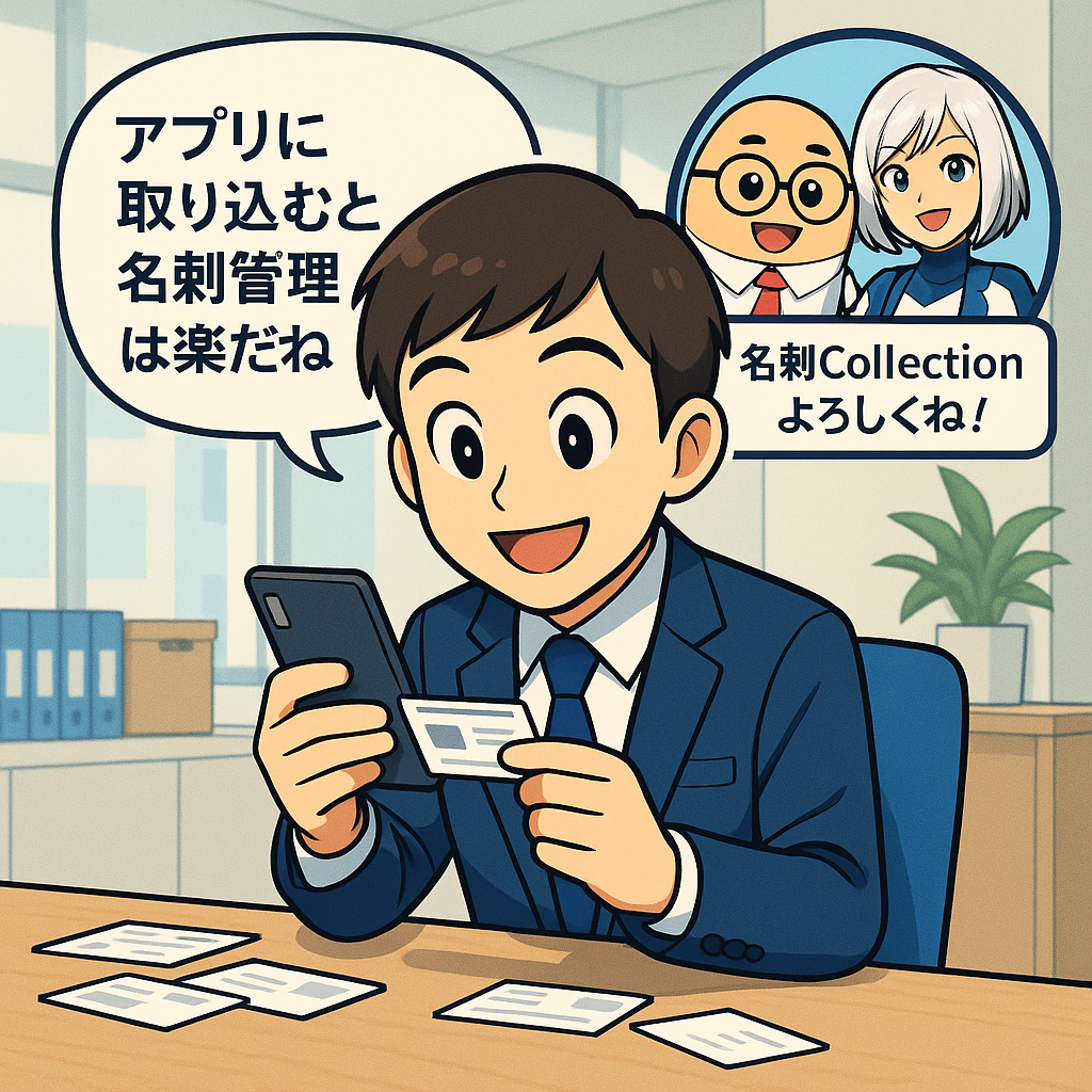 アクシアが名刺Collectonを宣伝
